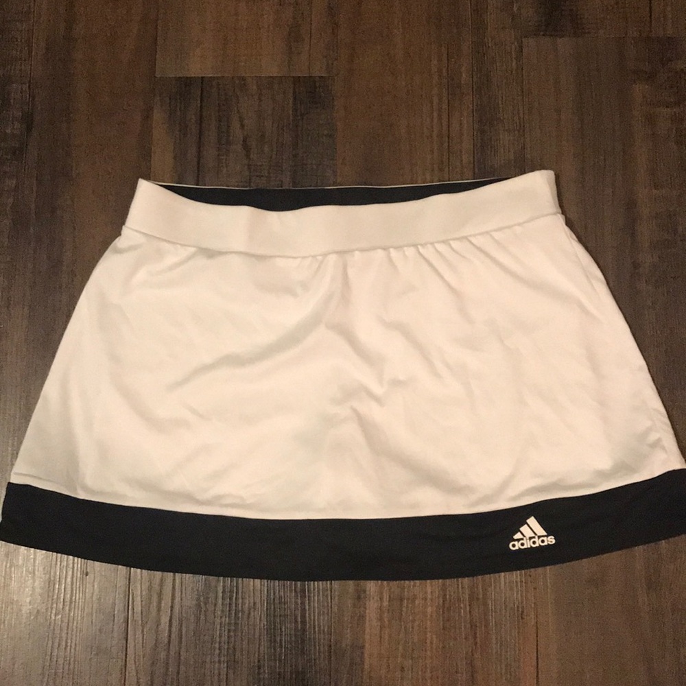 Adidas white tennis skirt